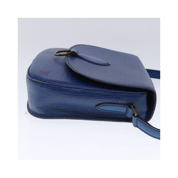 Pre Loved Louis Vuitton Epi Leather SaintGermain Shoulder Bag Women Blue - Picture 5 of 8